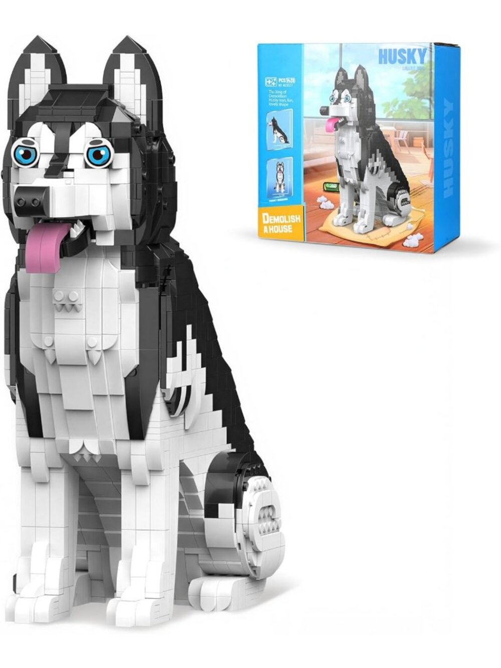 Realistic Dog Model Kit - 1439-Piece Building Blocks Set for Creative Play